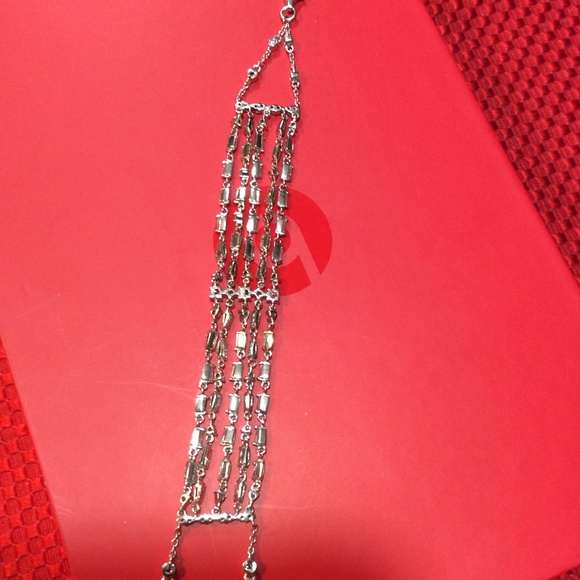 COSTUME JEWELRY BRACELET WITH MATCHING RING, SIZE 7 - Picture 5 of 10